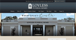 Desktop Screenshot of loylessfuneralhomes.com